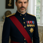 Homme en uniforme militaire élégant